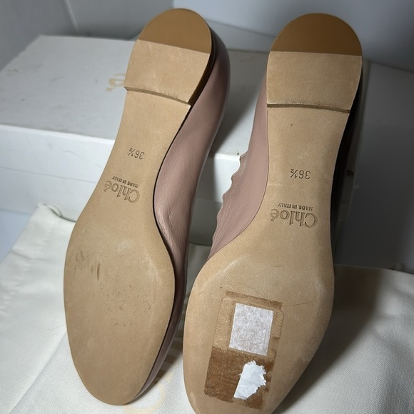 CHLOE
Lauren Scalloped Leather Ballet Flats - Picture 7 of 14